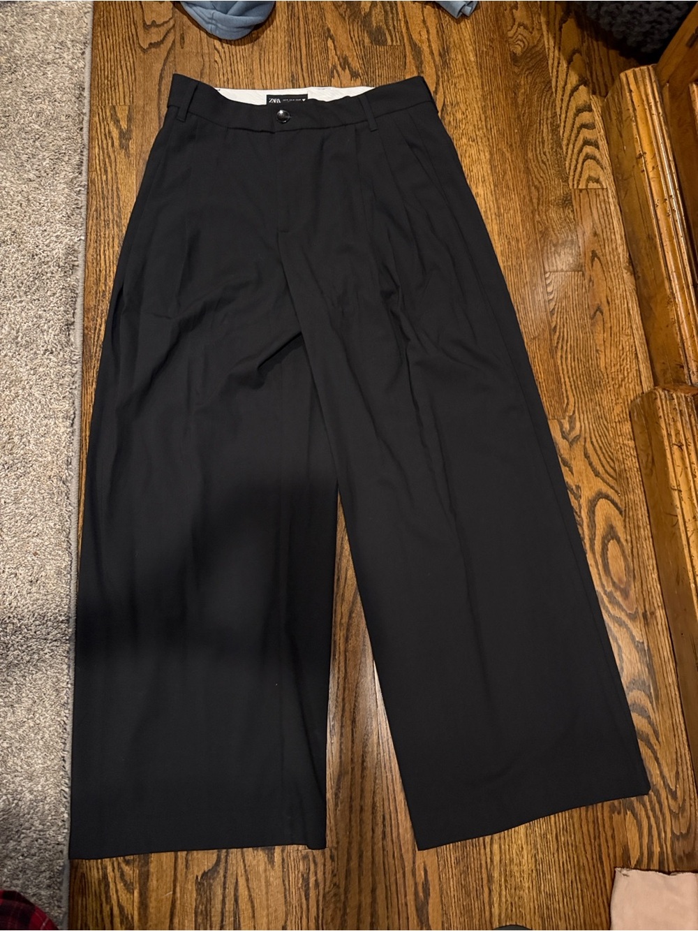 Women's Black Pleated Dress Pants